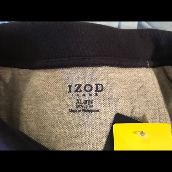 NWT Izod Jeans Polo Shirt Size XL Gray Grey - Picture 8 of 8